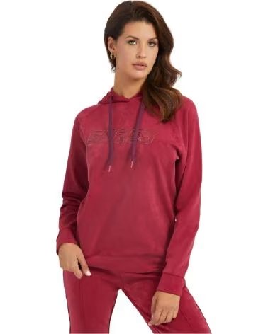 GUESS SWEAT À CAPUCHE GUESS POUR FEMME ROSA