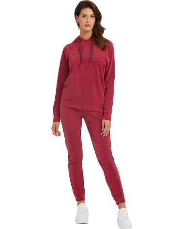 GUESS SWEAT À CAPUCHE GUESS POUR FEMME ROSA