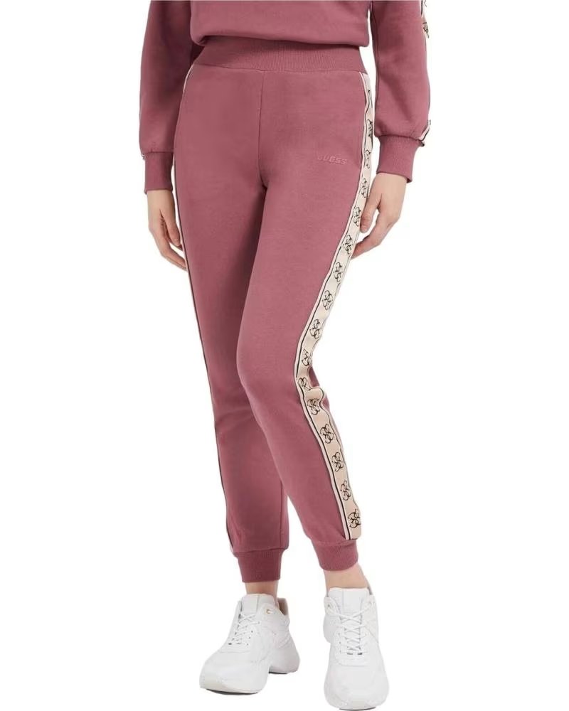 GUESS PANTALONI DELLA TUTA GUESS A VITA ALTA DA DONNA IN ROSA ROSA