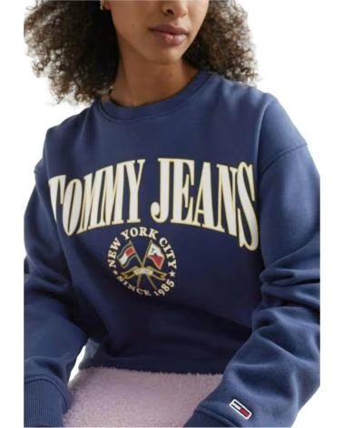 TOMMY JEANS MOLETOM TOMMY JEANS FEMININO AZUL