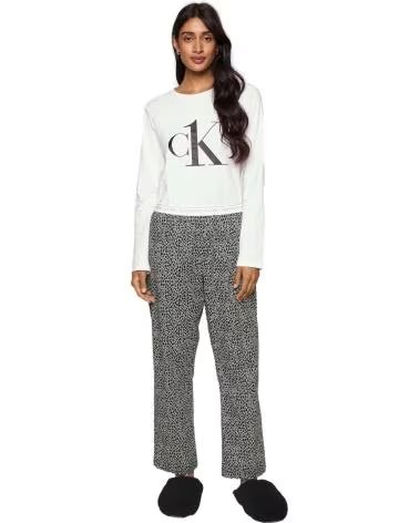 CALVIN KLEIN PANTALONI LUNGHI DA DONNA CALVIN KLEIN STAMPATI GRIGIO GRIS
