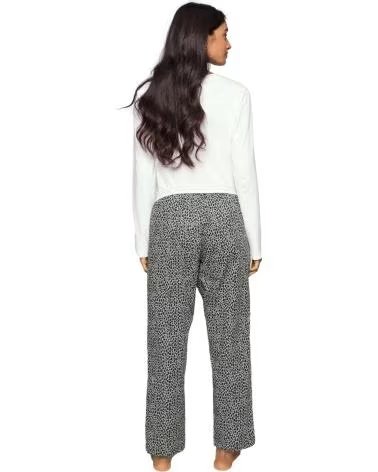 CALVIN KLEIN PANTALONI LUNGHI DA DONNA CALVIN KLEIN STAMPATI GRIGIO GRIS