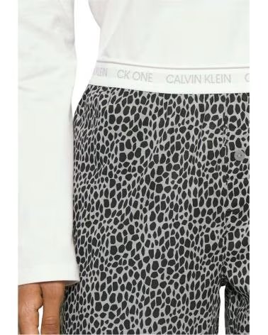 CALVIN KLEIN PANTALONI LUNGHI DA DONNA CALVIN KLEIN STAMPATI GRIGIO GRIS