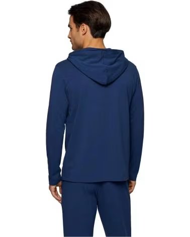 HUGO BOSS SUDADERA CON CAPUCHA BOSS DE ALGODÓN PARA HOMBRE AZUL