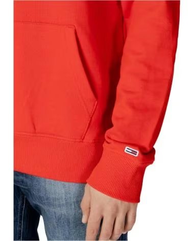 TOMMY JEANS FELPA CON CAPPUCCIO TOMMY JEANS DA UOMO ROJO