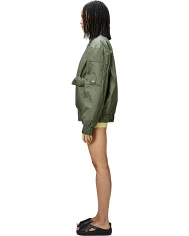 RAINS RAINS GREEN UNISEX BOMBER JACKET VERDE