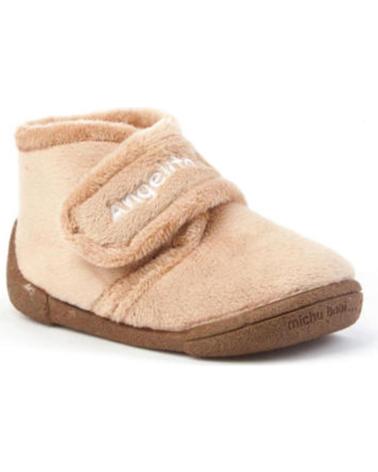 Hausschuhe für Mädchen und Junge ANGELITOS PANTUFLA INFANTIL 130 CAMEL
