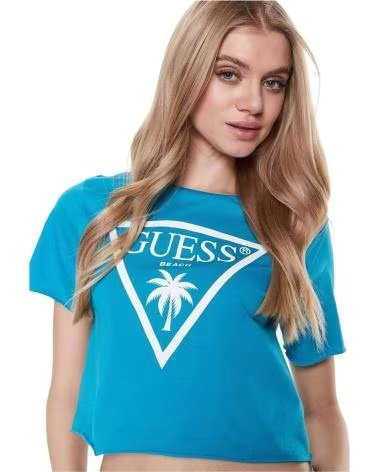 GUESS CAMISETA GUESS DE MANGA CORTA PARA MUJER AZUL