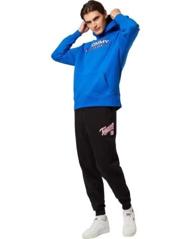 TOMMY JEANS FELPA CON CAPPUCCIO TOMMY JEANS DA UOMO AZUL