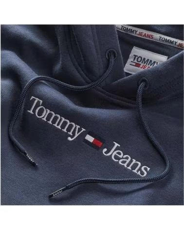 TOMMY JEANS FELPA CON CAPPUCCIO TOMMY JEANS DA UOMO AZUL
