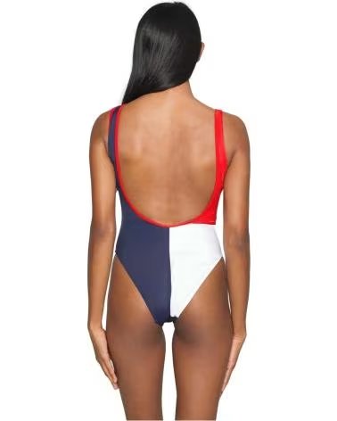 TOMMY JEANS TOMMY JEANS COLORBLOCK BADEANZUG FÜR DAMEN AZUL