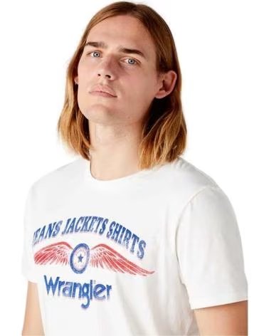 WRANGLER CAMISETA DE MANGA CORTA WRANGLER CON LOGO FRONTAL PARA HOMBRE BLANCO