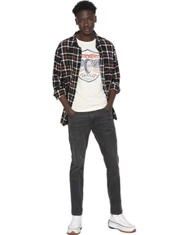 WRANGLER WRANGLER HERREN T-SHIRT MIT KURZARM UND WAPPEN-LOGO BEIGE