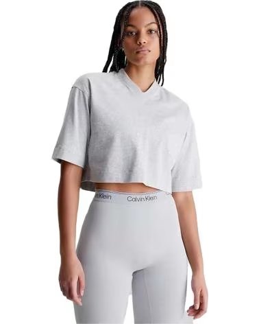 CALVIN KLEIN CAMISETA DE MANGA CORTA CALVIN KLEIN PARA MUJER GRIS