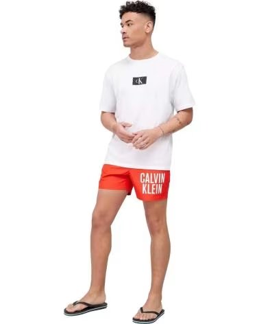 CALVIN KLEIN COSTUME DA BAGNO CALVIN KLEIN DA UOMO ROSSO ROJO