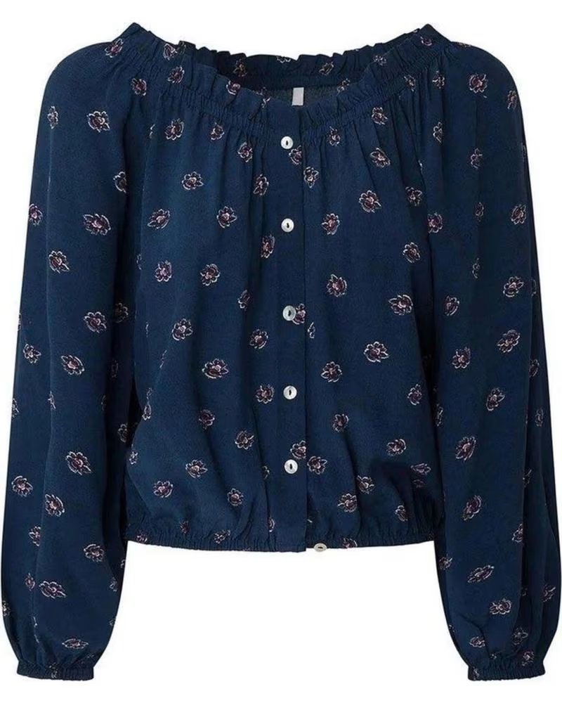 PEPE JEANS CHEMISE IMPRIMÉ MULTICOLORE À MANCHES LONGUES POUR FEMME PEPE JEANS MULTICOLOR