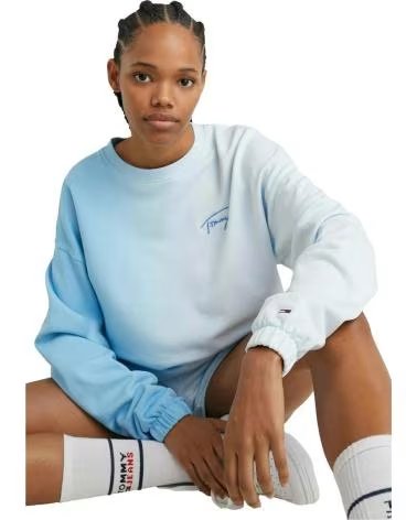 TOMMY JEANS SWEATSHIRT CURTA COM LOGÓTIPO AZUL