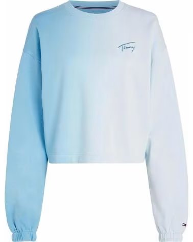 TOMMY JEANS SWEATSHIRT CURTA COM LOGÓTIPO AZUL