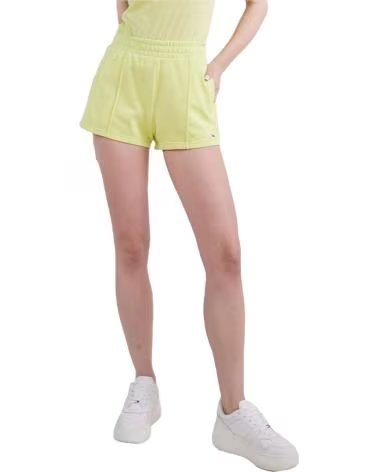 TOMMY JEANS FLEECE-SHORTS MIT LOGO FÜR DAMEN VON TOMMY JEANS AMARILLO