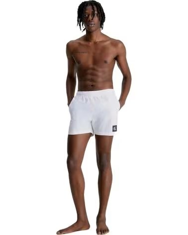 CALVIN KLEIN COSTUME DA BAGNO CALVIN KLEIN DA UOMO BIANCO BLANCO