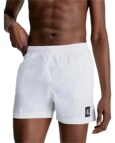 CALVIN KLEIN COSTUME DA BAGNO CALVIN KLEIN DA UOMO BIANCO BLANCO