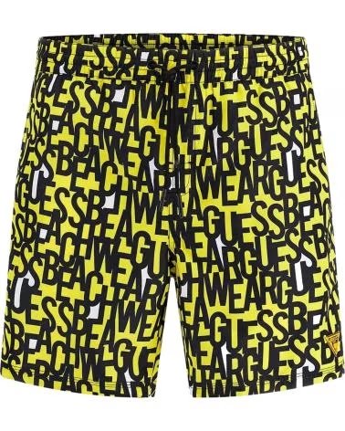 GUESS BAÑADOR GUESS PARA HOMBRE AMARILLO CON LOGOTIPO AMARILLO