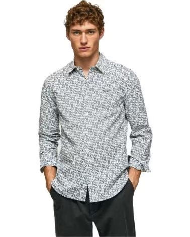 PEPE JEANS PEPE JEANS LANGARMHEMD MIT PRINT FÜR HERREN BLANCO
