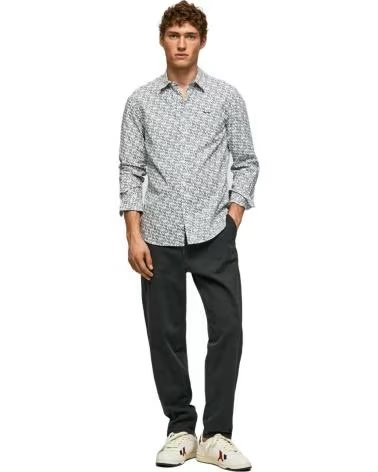 PEPE JEANS PEPE JEANS LANGARMHEMD MIT PRINT FÜR HERREN BLANCO