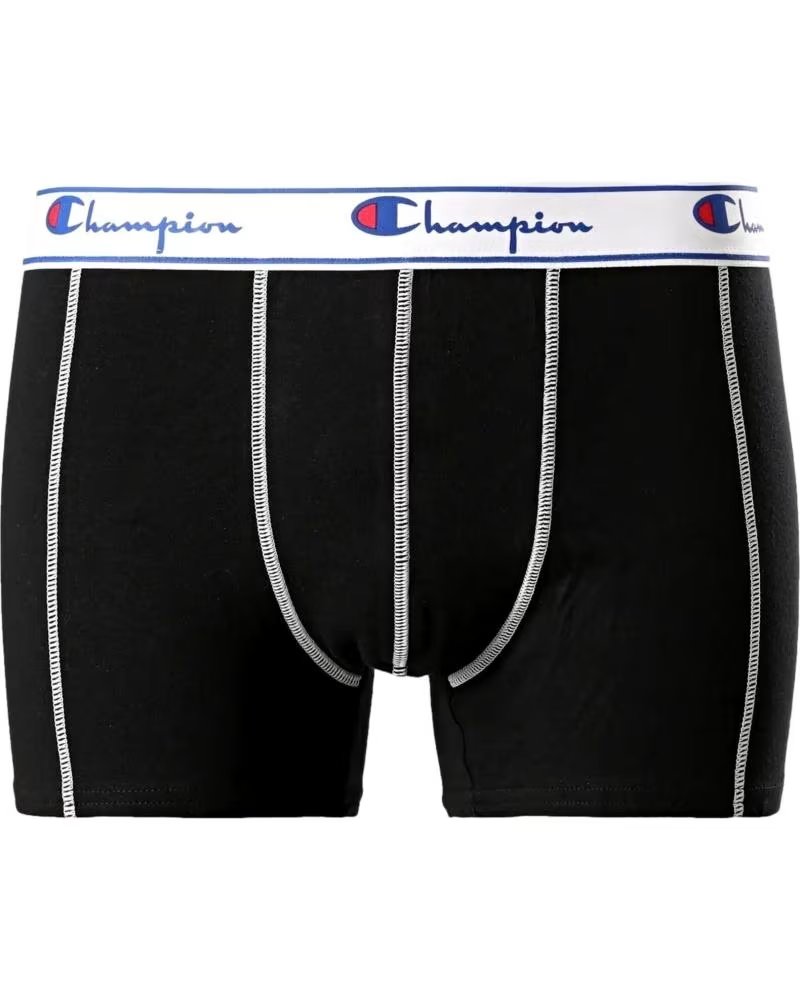 CHAMPION CHAMPION BLACK BOXER BRIEFS FOR MEN NEGRO