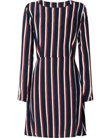 PEPE JEANS VESTIDO ENVELOPE LISTRADO FEMININO PEPE JEANS MULTICOLOR