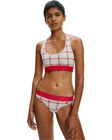 CALVIN KLEIN BIKINI COMPLETO EN PARA MUJER MENS WINDOW PANEGREY HEATHER