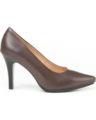 Zapatos de tacón de Mujer EVA MAÑAS SALON PIEL SOFT 1500 MARRON