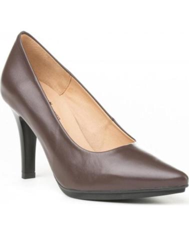 Zapatos de tacón de Mujer EVA MAÑAS SALON PIEL SOFT 1500 MARRON