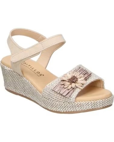 PITILLOS Sandalias 080-11262 en plateado para mujer NATURAL