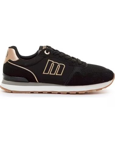 ZAPATILLAS MTNG JOGGO CLASSIC Z261006090901 EN NEGRO CON DETALLES ORO ROSA