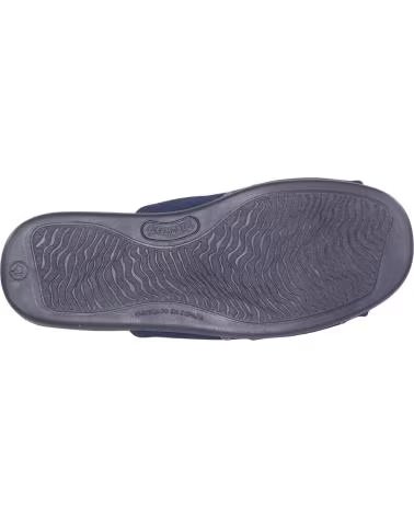 DEVALVERDE ZAPATILLA DE CASA EXTRA-CONFORT BORADADO 5000 MARINO
