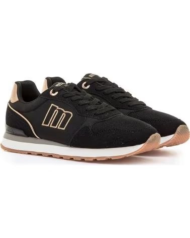 ZAPATILLAS MTNG JOGGO CLASSIC Z261006090901 EN NEGRO CON DETALLES ORO ROSA
