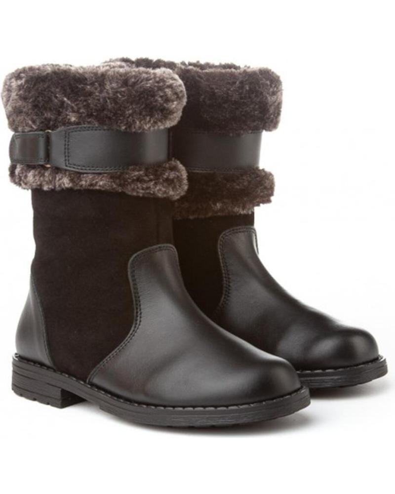 Bottes pour Fille ANGELITOS BOTAS PIEL 152 NEGRO