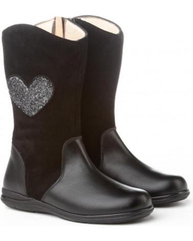 Botas de Menina ANGELITOS BOTAS PIEL 153 NEGRO