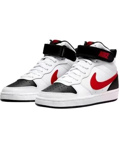 NIKE CD7782 HIGH-TOP SNEAKER MIT KLETTVERSCHLUSS BLANCO-NEGRO