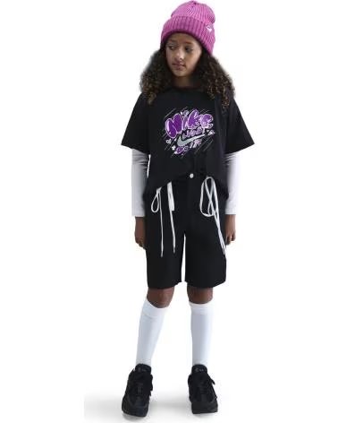 NIKE CAMISETA MANGA CORTA NINOS HV5724 NEGRO