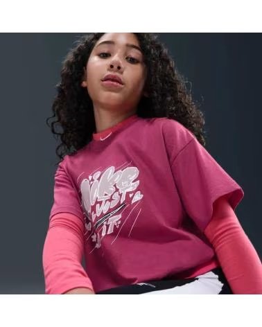 NIKE CAMISETA MANGA CORTA NINA HV5724 ROSA