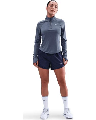 NIKE CAMISETA TEMPO DRI-FIT HV2852 CON MEDIA CREMALLERA GRIS OSCURO