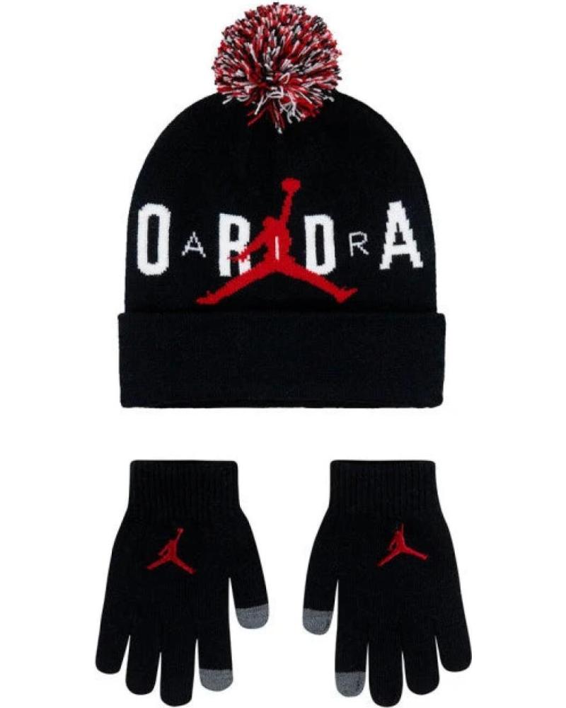 JORDAN SET JORDAN DE GORRO CON POMPON Y GUANTES 9A0869-023 DEFAULT TITLE