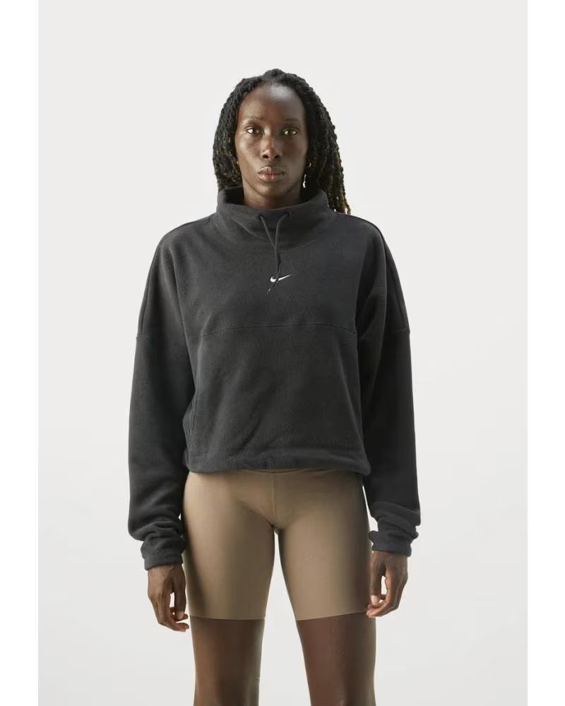 NIKE SUDADERA POLAR MUJER ONE THERMA-FIT HV3702 NEGRO