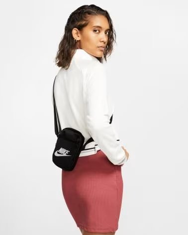 NIKE BOLSA UNISEX HERITAGE BANDOLERA BA5871 NEGRO