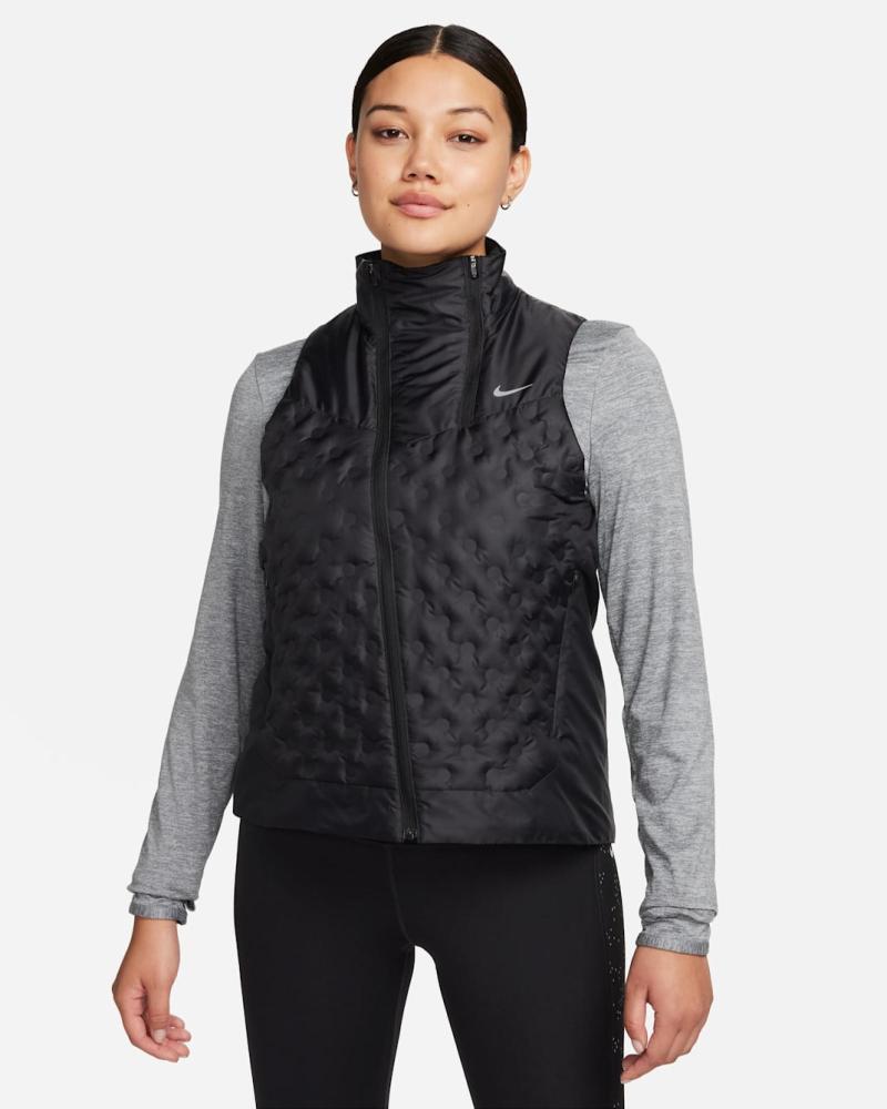 NIKE CHALECO MUJER THERMA FIT ADV REPEL FB7606 NEGRO