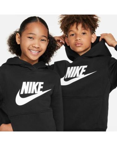 NIKE SUDADERA KIDS SPORTSWEAR FLEECE FD2988 NEGRO