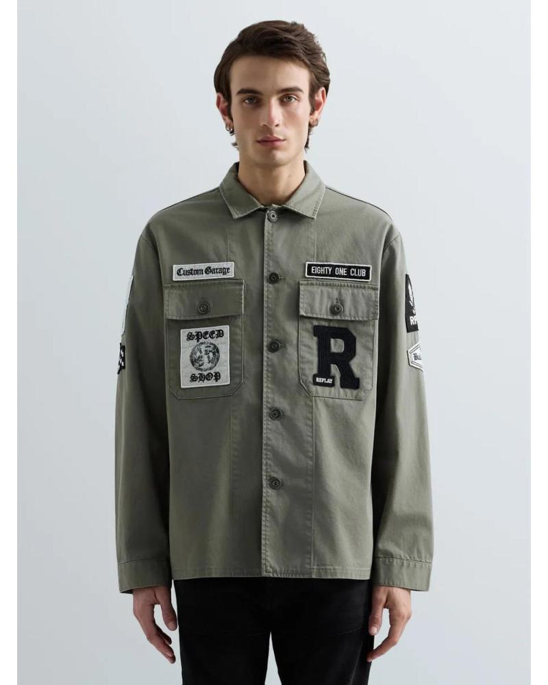 REPLAY SOBRE CAMISA HOMBRE M8445C MENTA