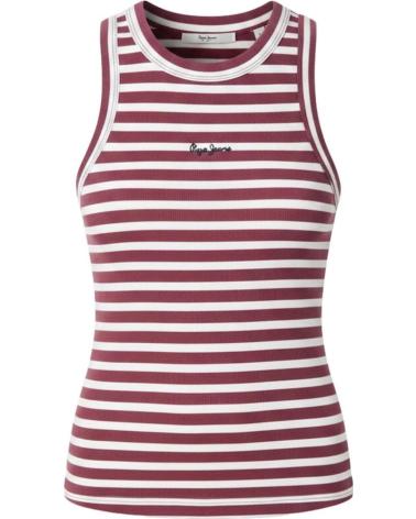 PEPE JEANS TOP DE TIRANTES ESTAMPADO A RAYAS PL5000140 ROSA